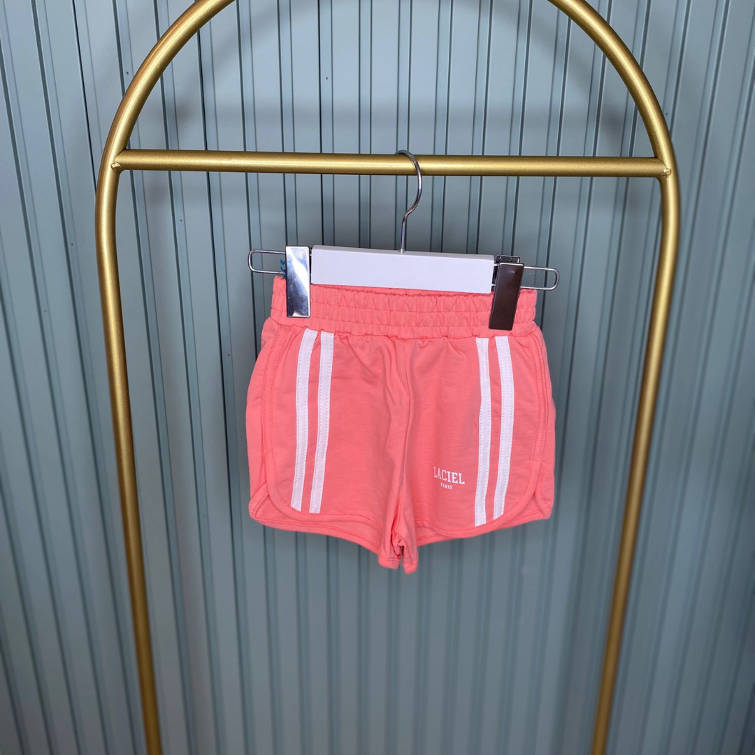 Azra Kids Polo Yaka Pembe Kız Takım – 2-7 Yaş Neşeli Stil!
