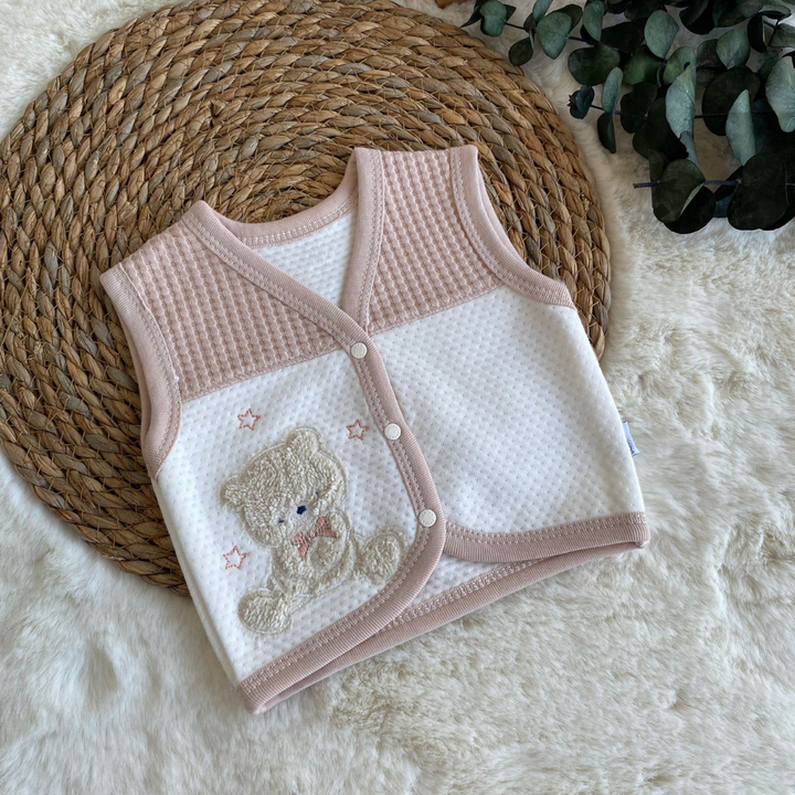 Kız Bebek Ayıcıklı Yelek