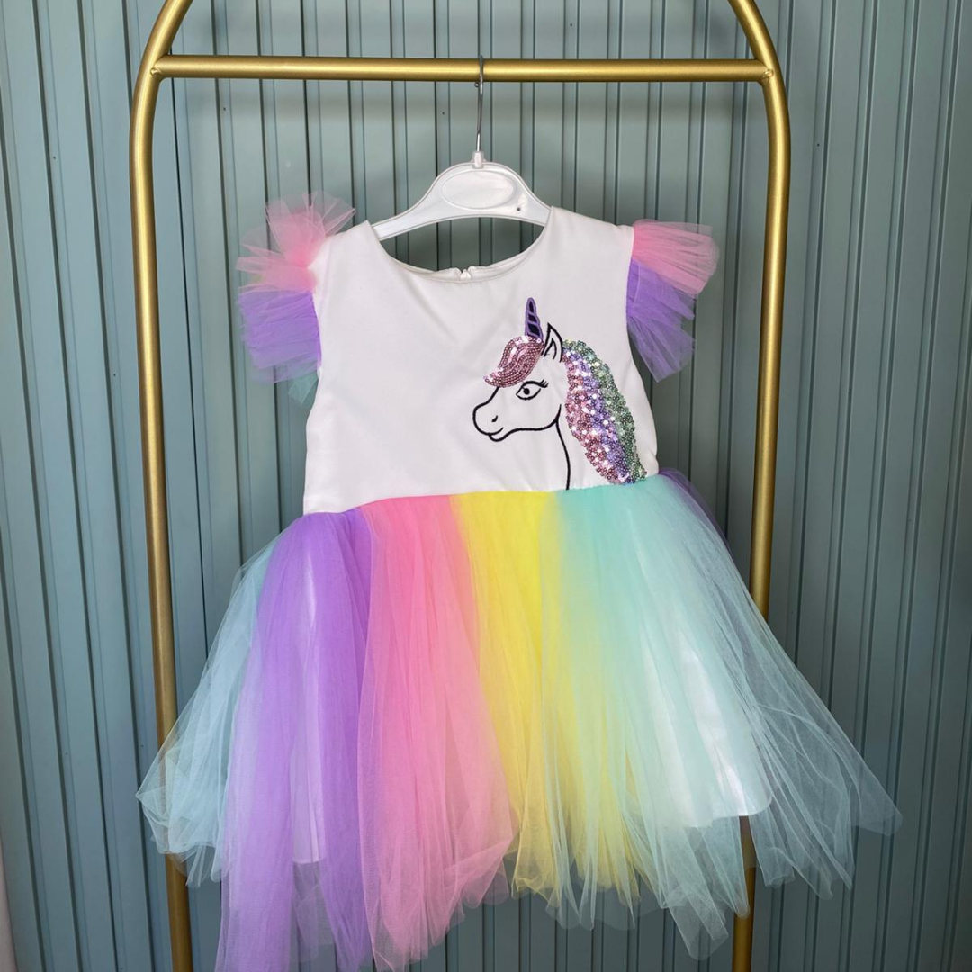 Unicorn Tütülü Elbise
