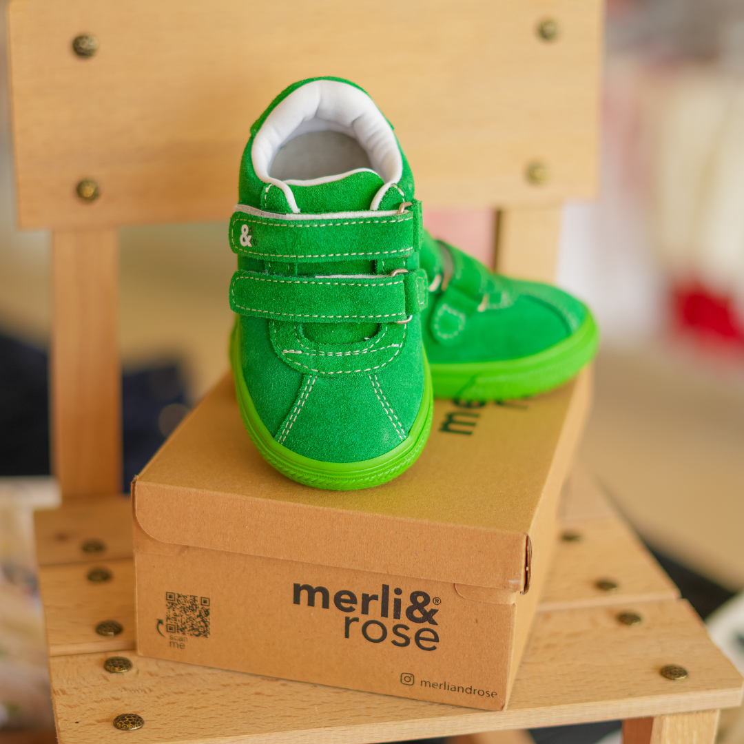 Merli & Rose Yeşil Cırt Cırtlı Bebek Spor Ayakkabı