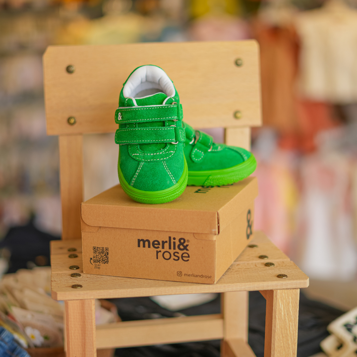 Merli & Rose Yeşil Cırt Cırtlı Bebek Spor Ayakkabı