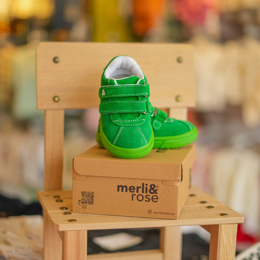 Merli & Rose Yeşil Cırt Cırtlı Bebek Spor Ayakkabı