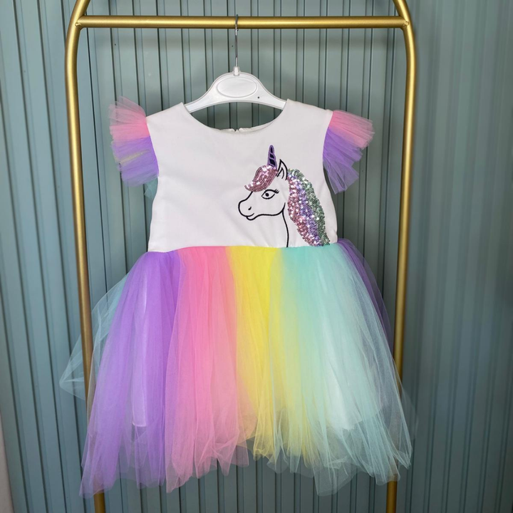 Unicorn Tütülü Elbise