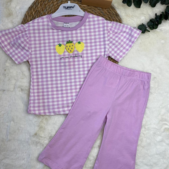 Kız Bebek Lila Tayıtlı Takım